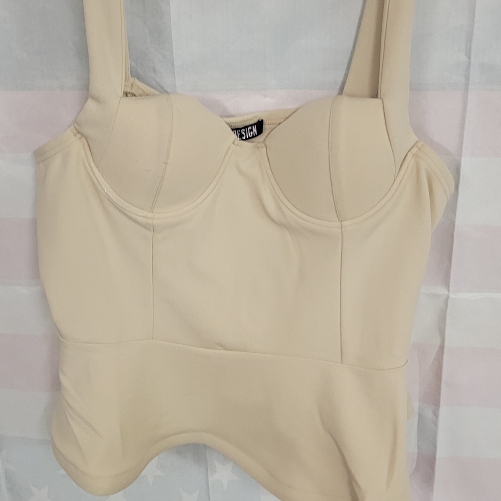 Love X Design Sleeveless Perlum Tank Nude XL